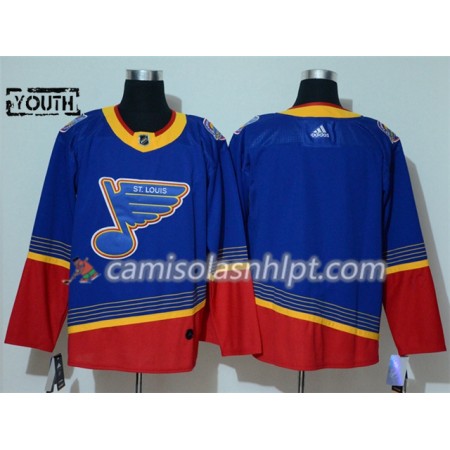 Camisola St. Louis Blues Blank Adidas 90s Heritage Authentic - Criança